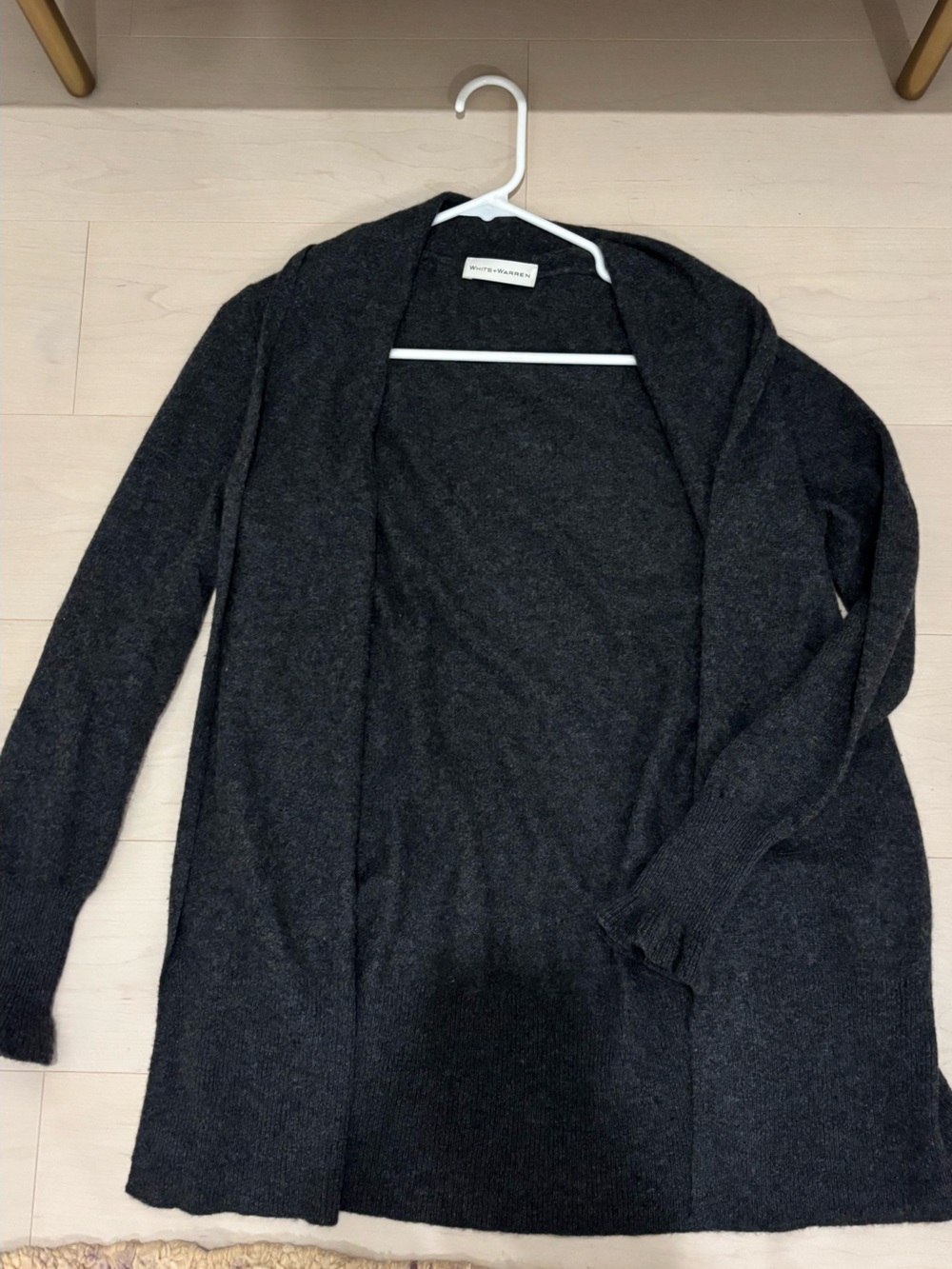 Gray cashmere cardigan